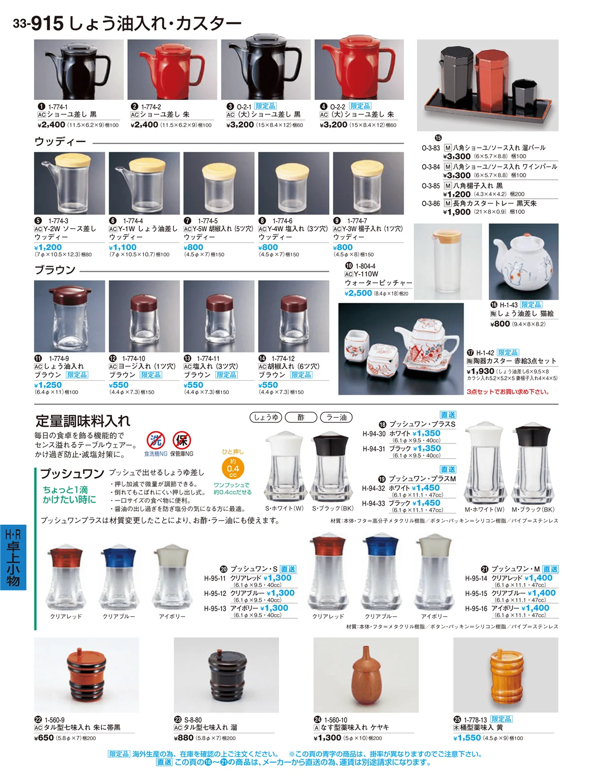割烹漆器vol.33・ページ番号915・Ｒ・卓上小物Ｈ