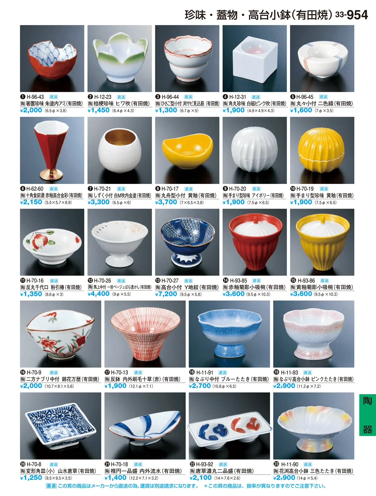 割烹漆器vol.33・ページ番号954・陶器