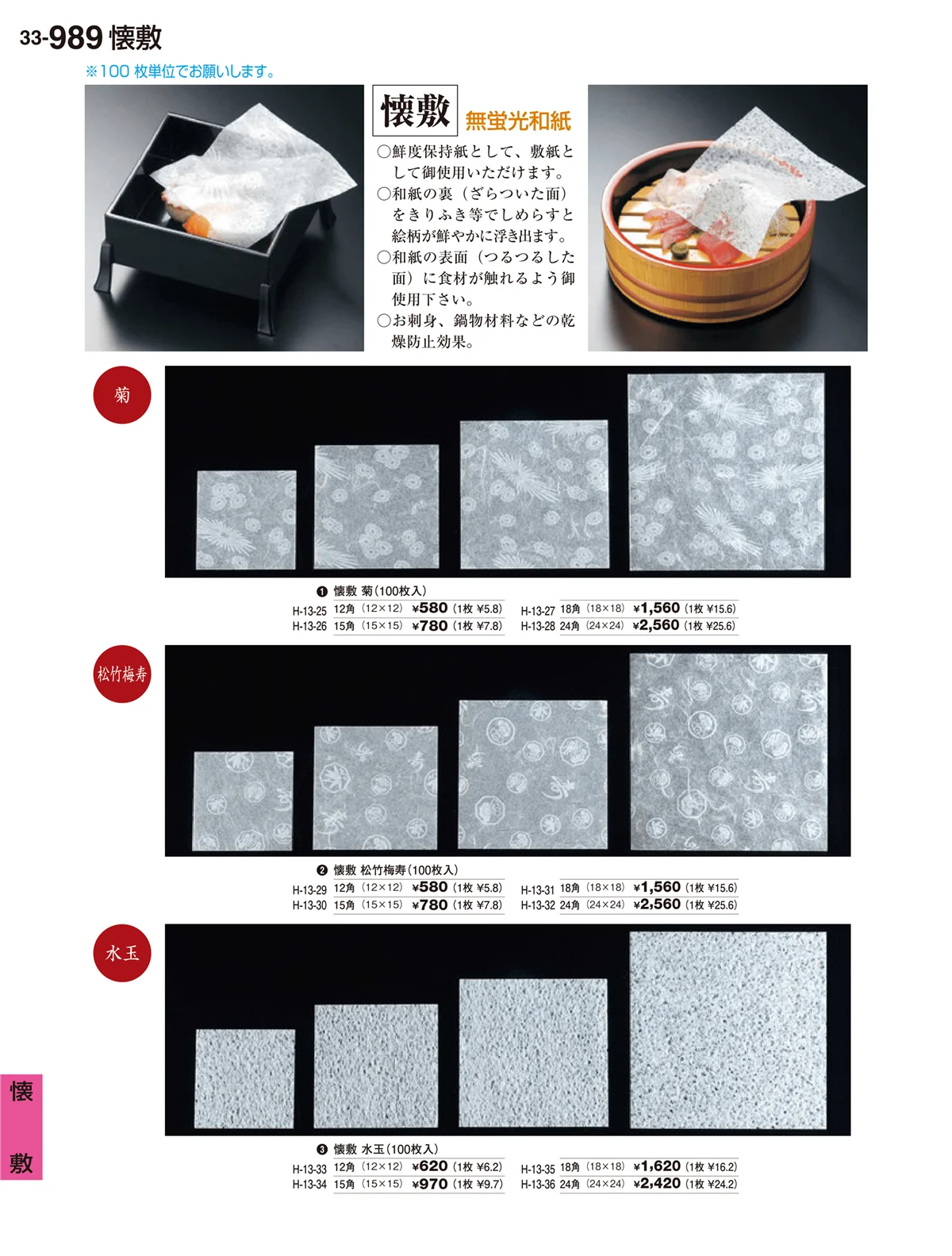 割烹漆器vol.33・ページ番号989・懐敷