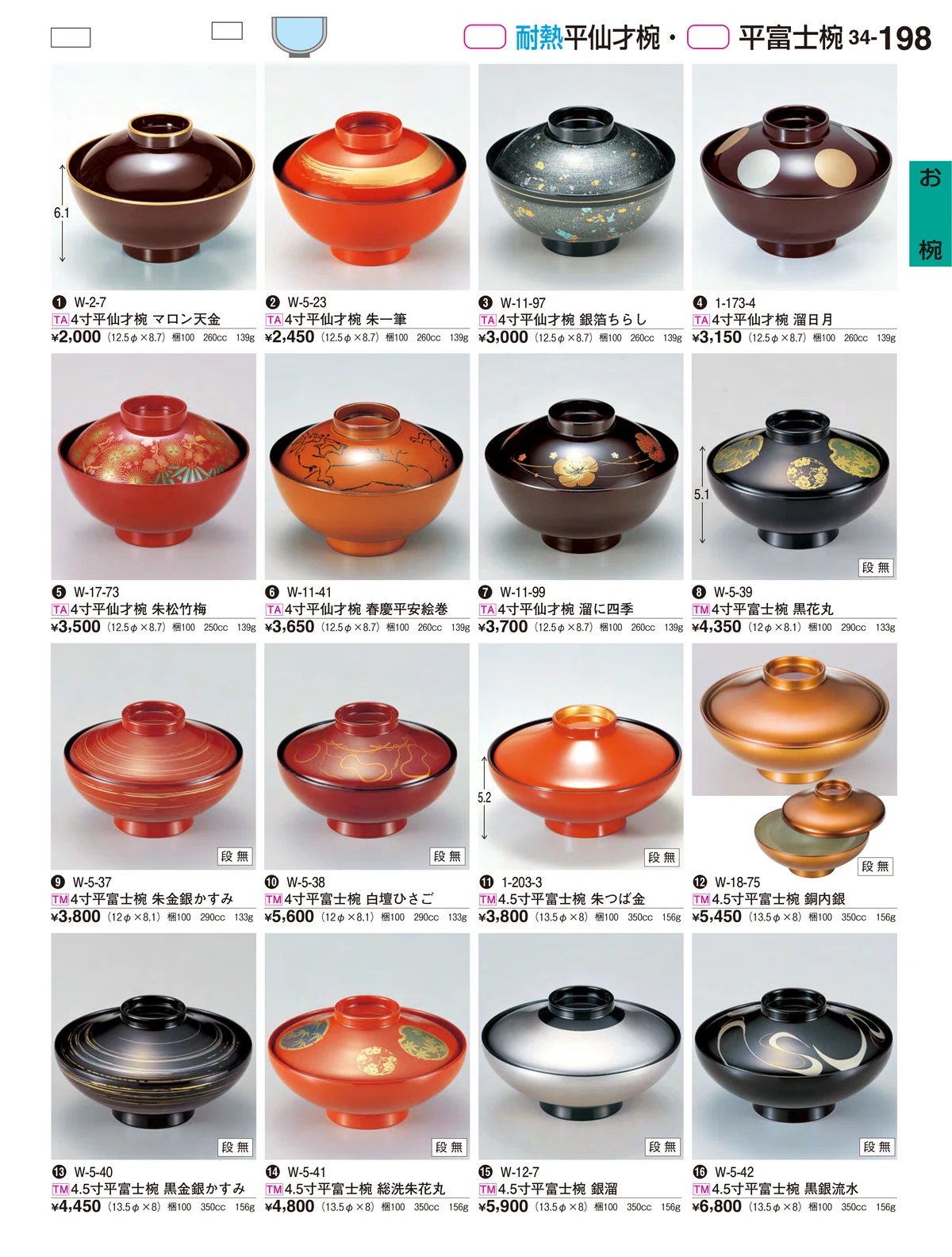 割烹漆器vol.34・ページ番号198・お椀
