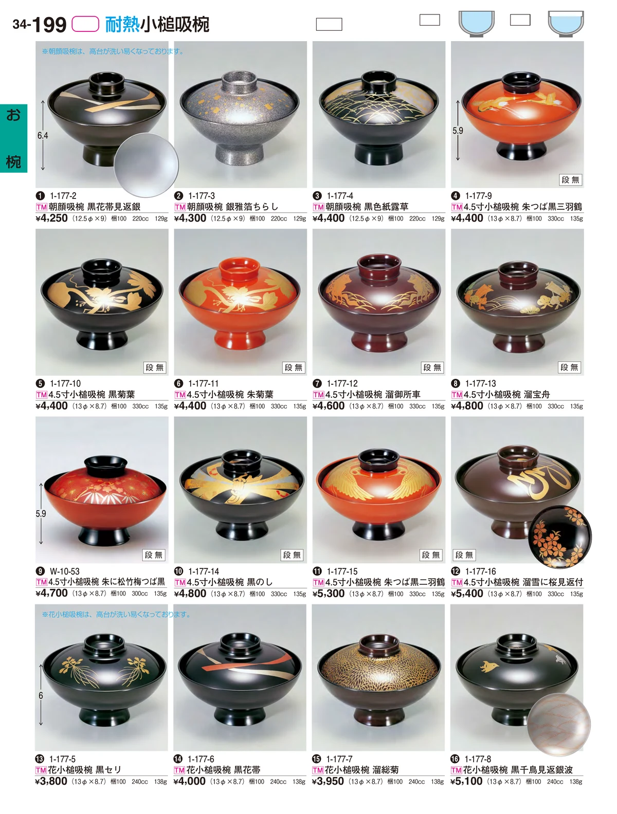 割烹漆器vol.34・ページ番号199・お椀