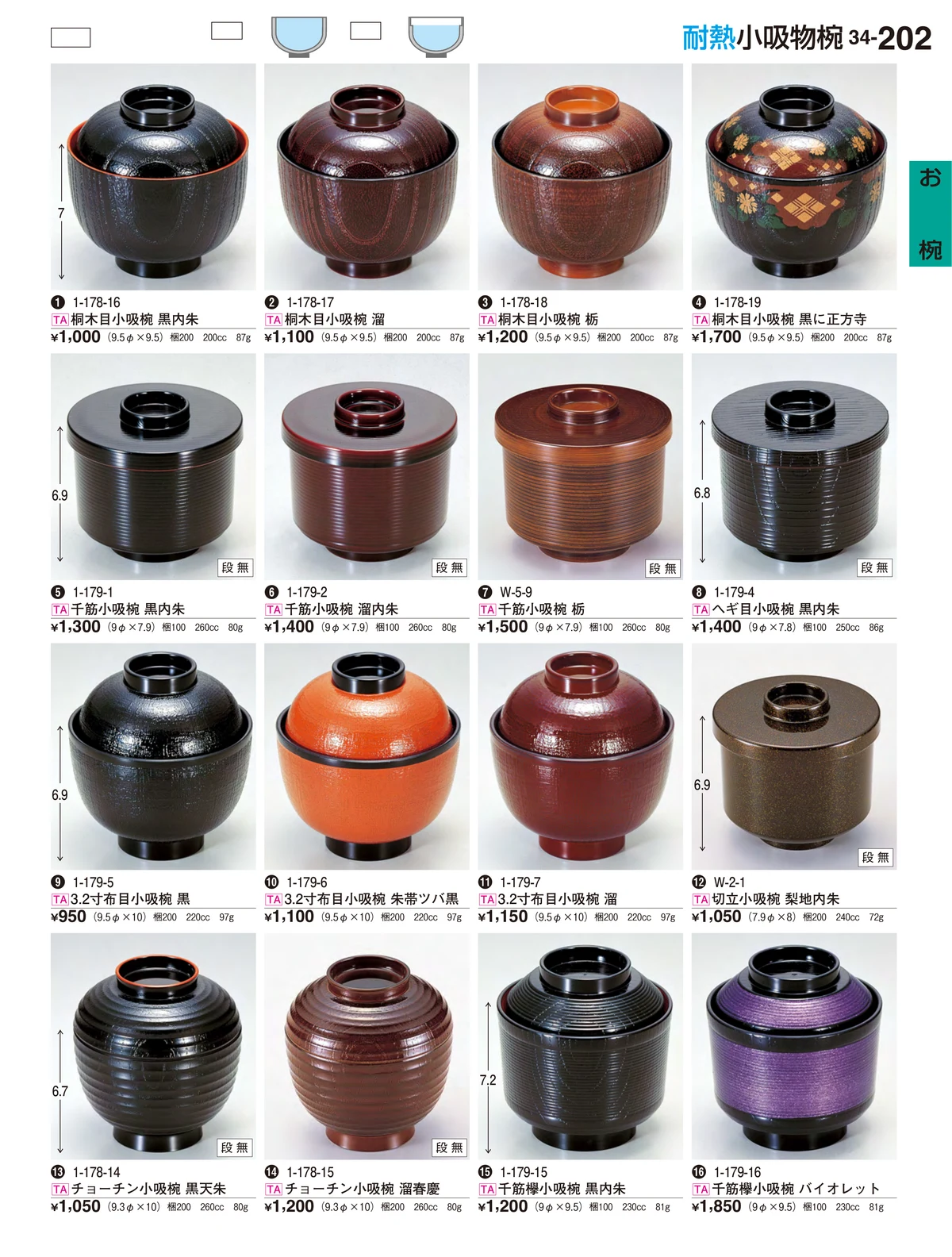 割烹漆器vol.34・ページ番号202・お椀