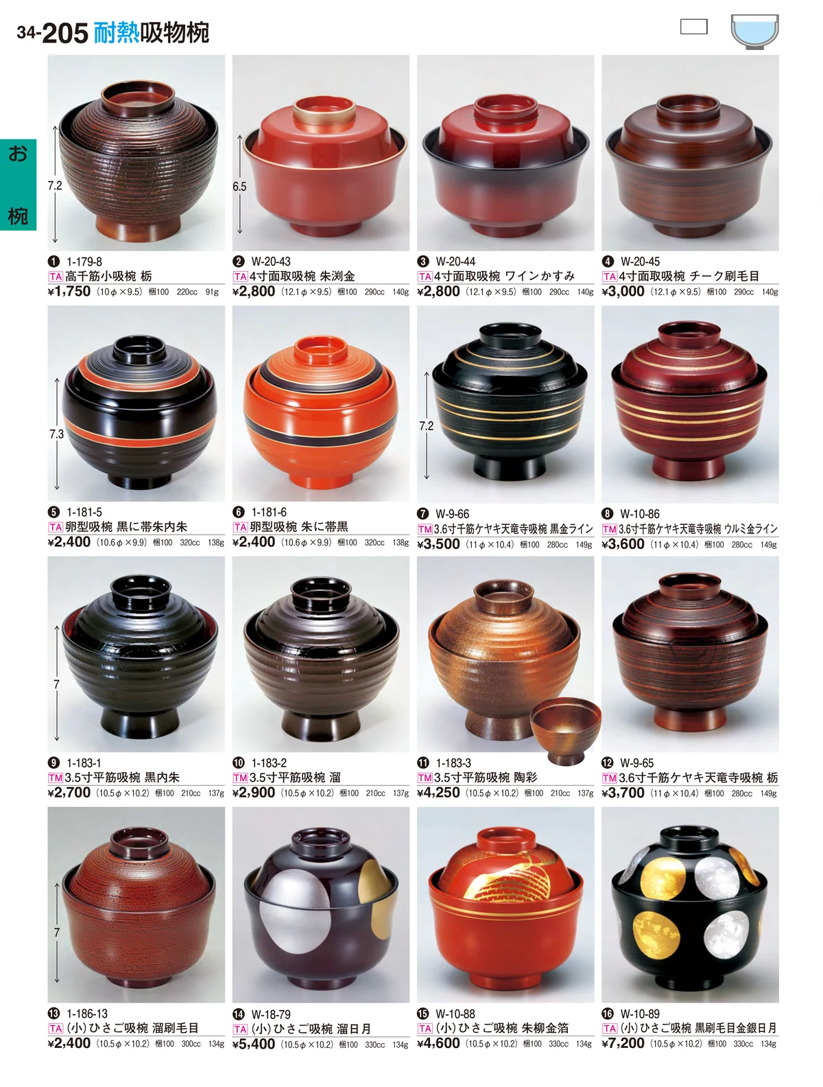 割烹漆器vol.34・ページ番号205・お椀