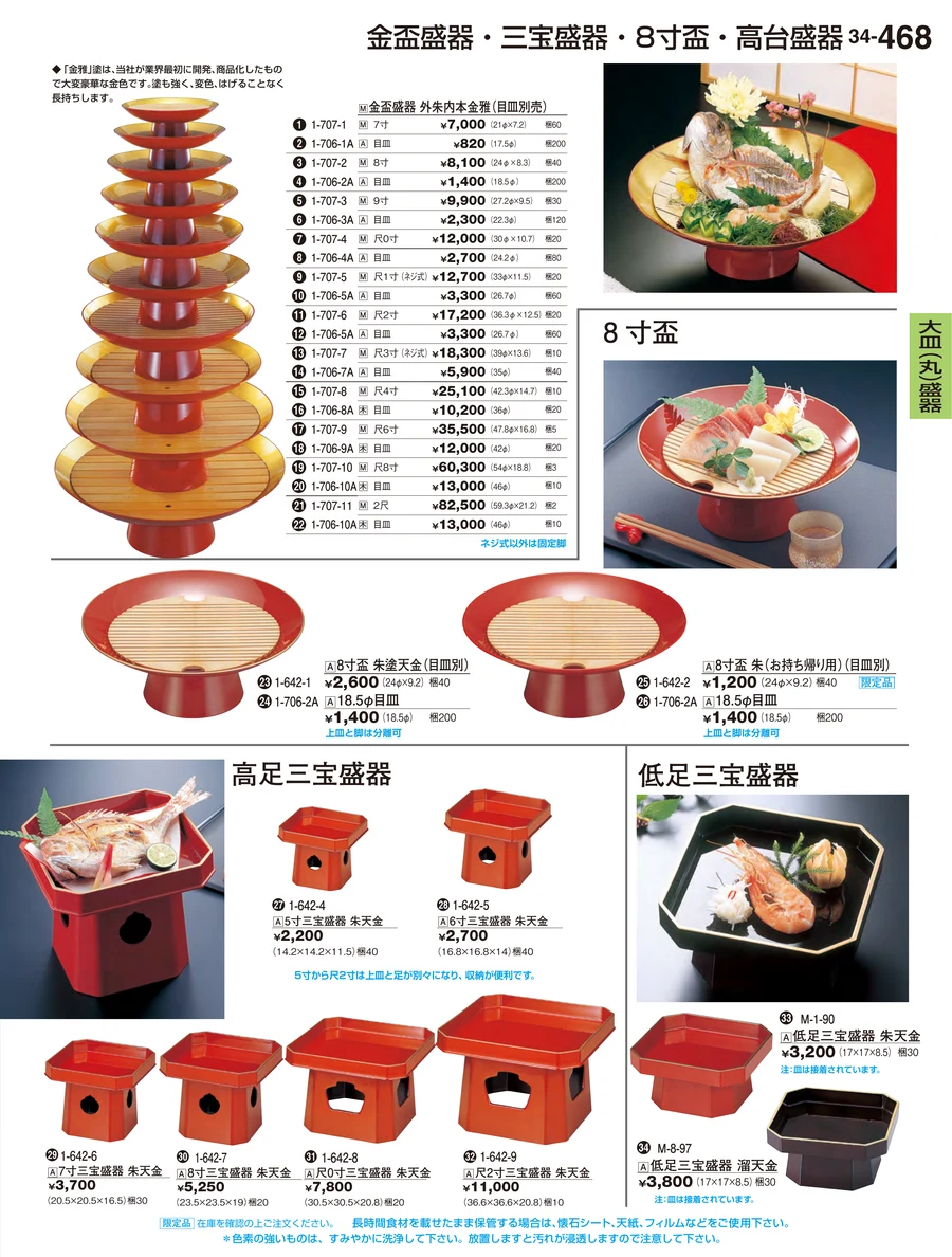 大皿（丸）盛器 ページ468