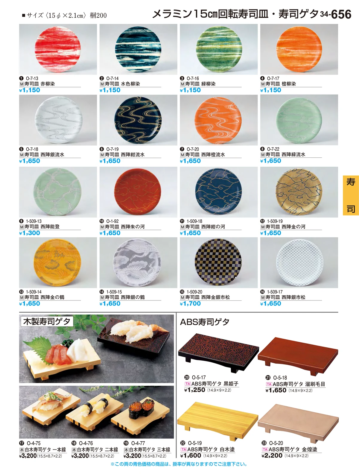 割烹漆器vol.34・ページ番号656・寿司