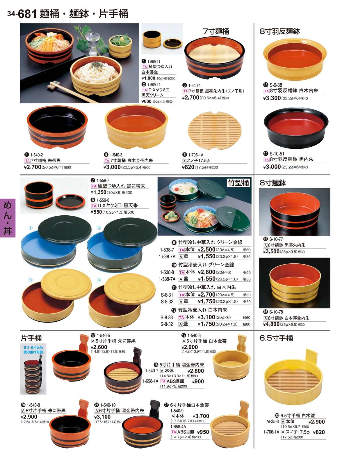 割烹漆器vol.34・ページ番号681・めん・丼