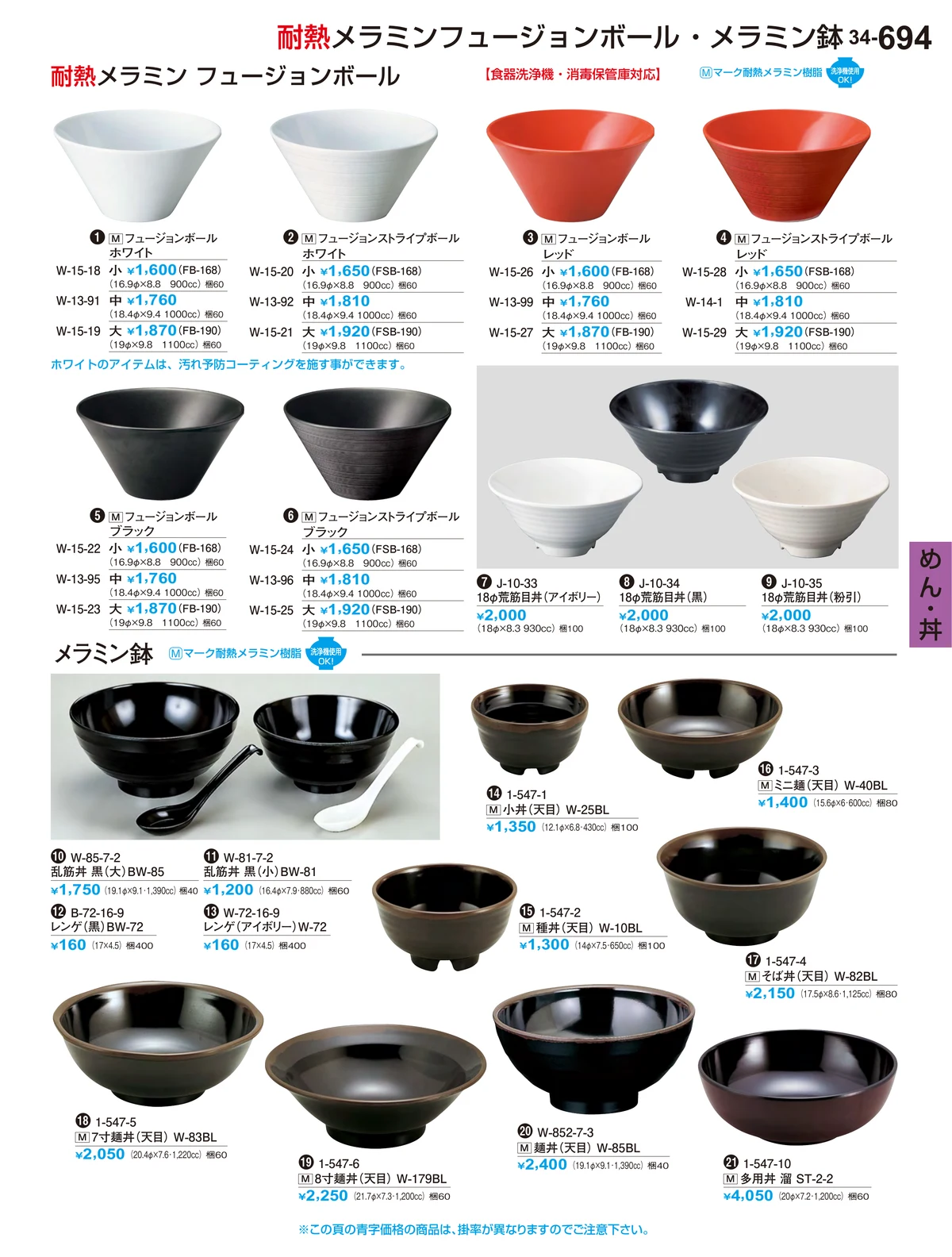 割烹漆器vol.34・ページ番号694・めん・丼