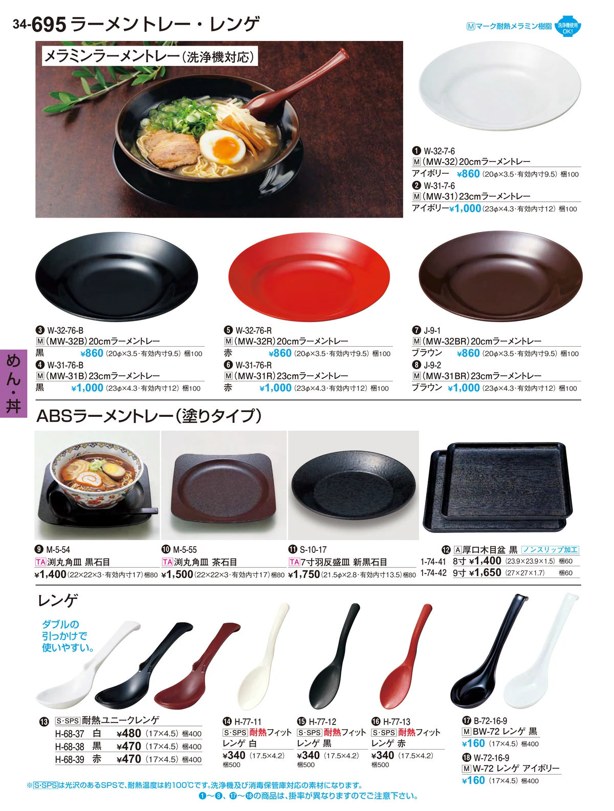 割烹漆器vol.34・ページ番号695・めん・丼