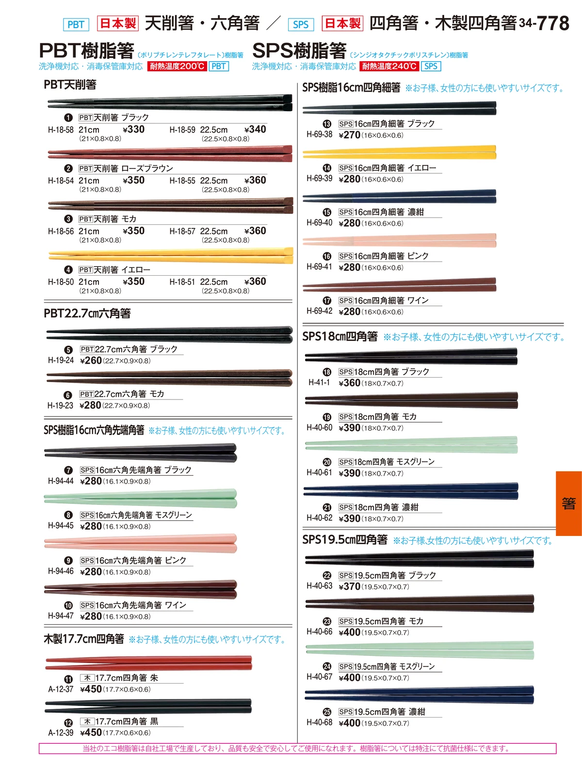 割烹漆器vol.34・ページ番号778・箸
