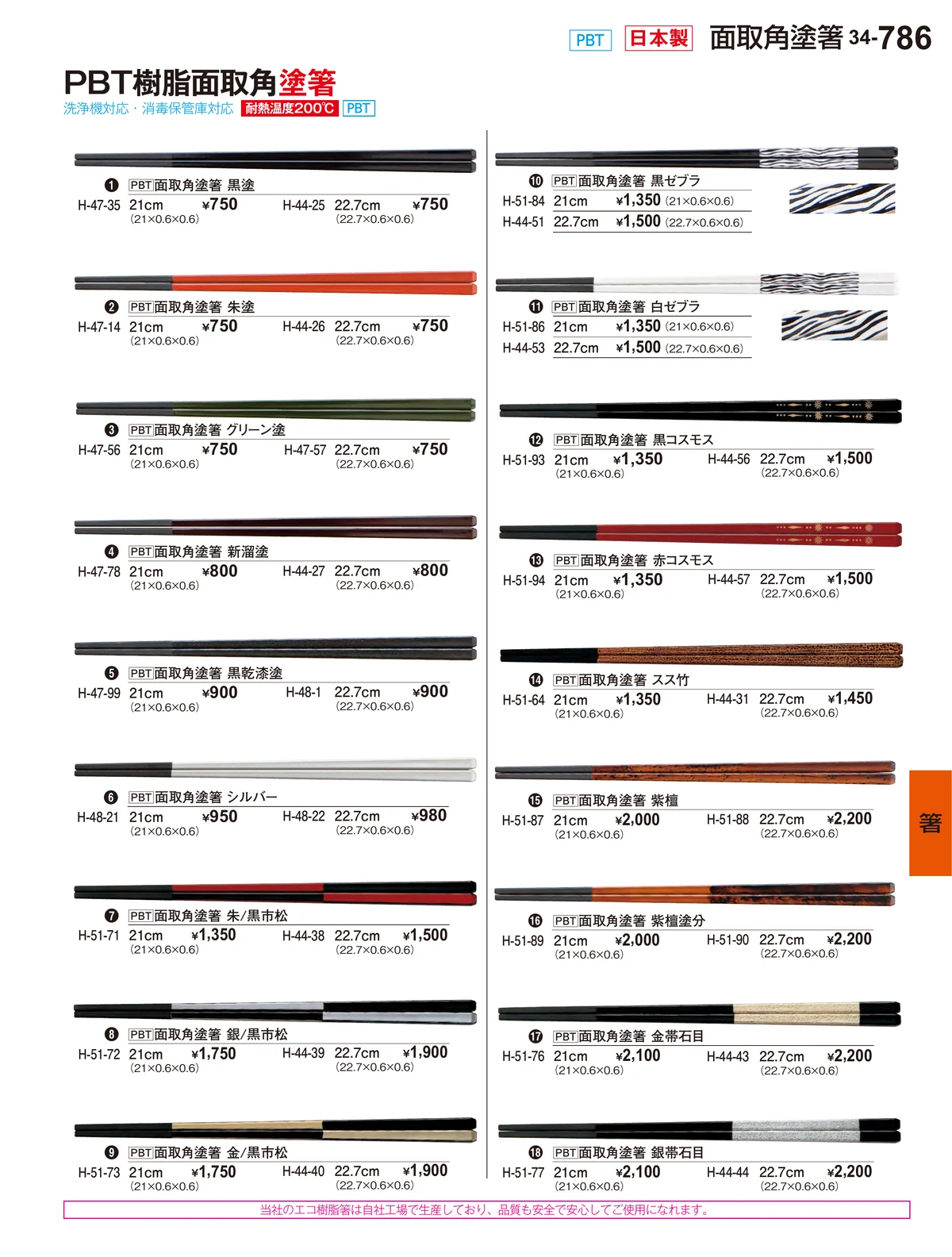 割烹漆器vol.34・ページ番号786・箸