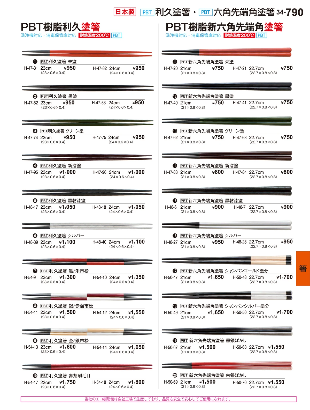 割烹漆器vol.34・ページ番号790・箸