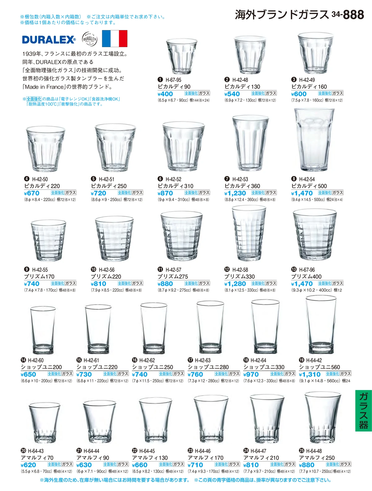 割烹漆器vol.34・ページ番号888・ガラス器