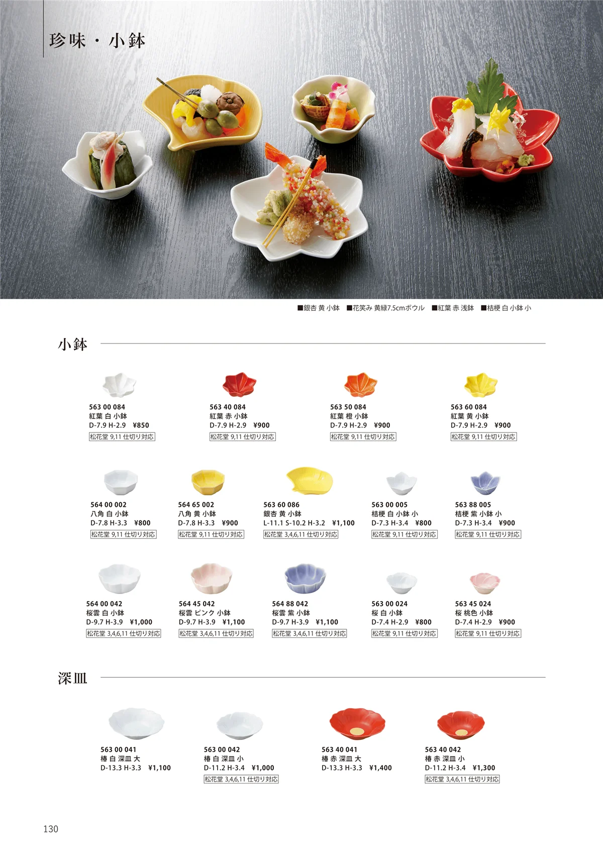 花伝vol.12・ページ番号130・珍味・小鉢/小鉢/深皿