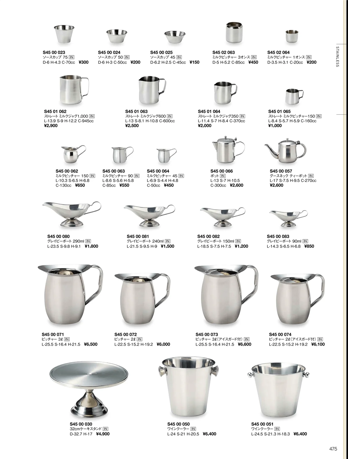 ORIGINAL_TABLEWARE_vol.22・ページ番号475・ステンレス