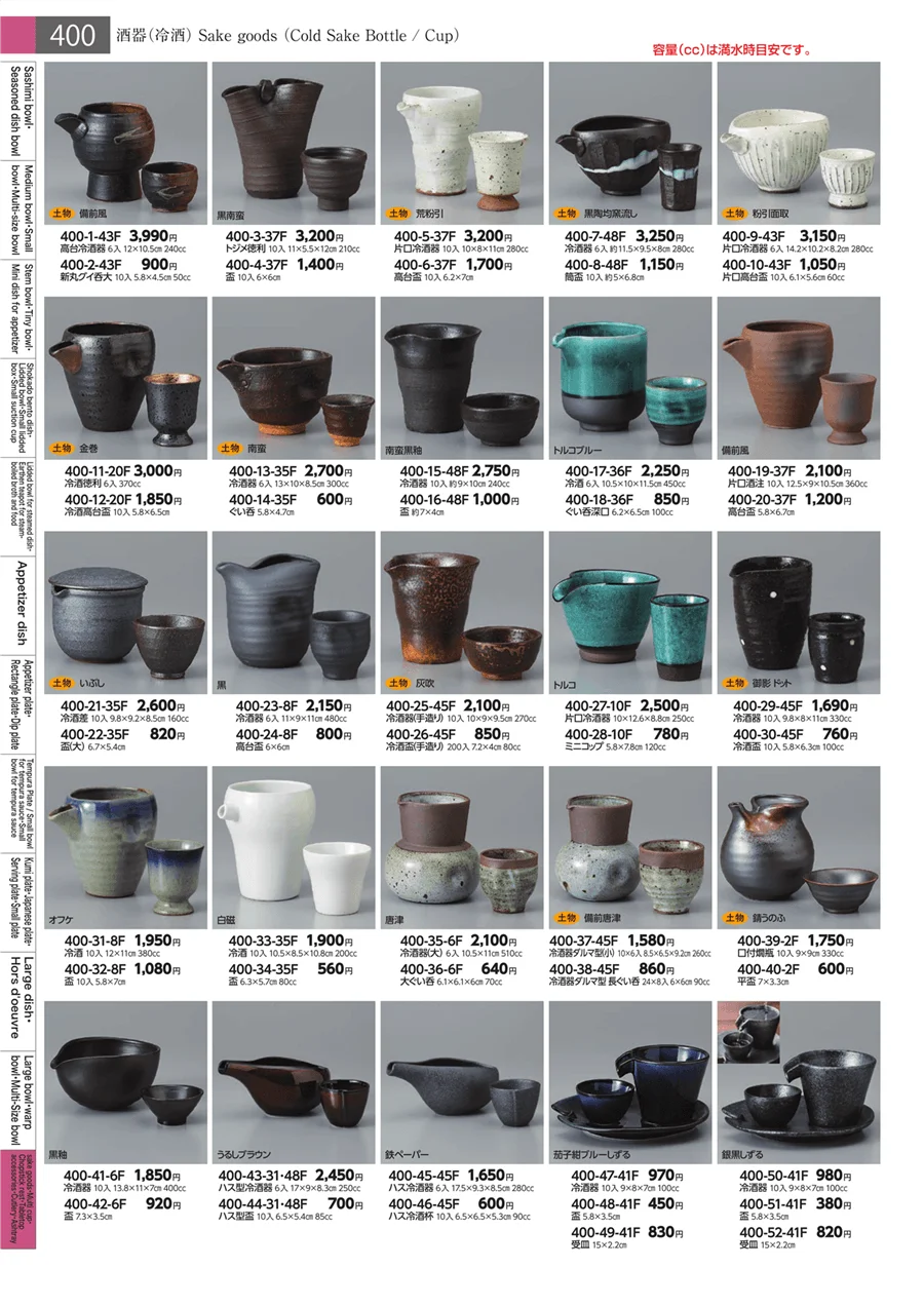 酒器 ページ400