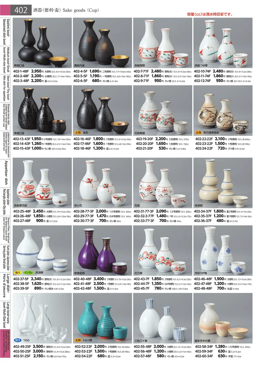 酒器 ページ402