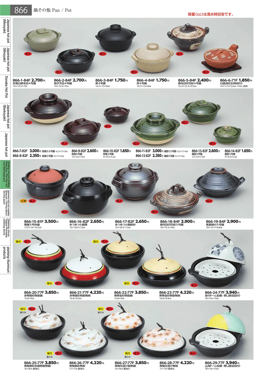 すっぽん鍋・むし器・陶板・鍋その他・ごはん鍋・ビビンバ ページ866