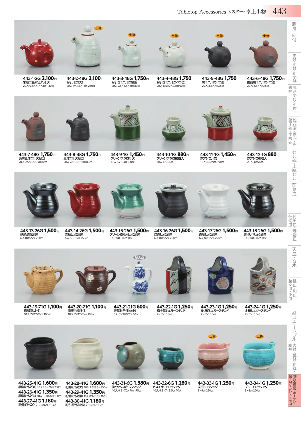 みやび街道vol.3・ページ番号443・酒器・箸置き・卓上小物・箸・スプーンレンゲ・灰皿