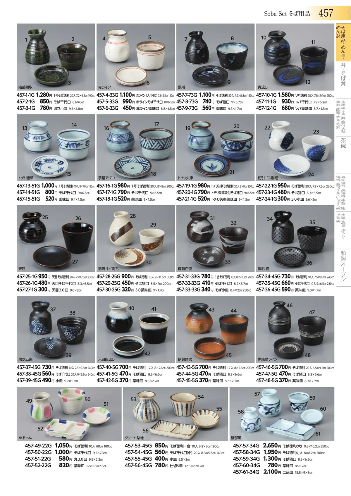 みやび街道vol.3・ページ番号457・そば用品・めん皿・めん鉢