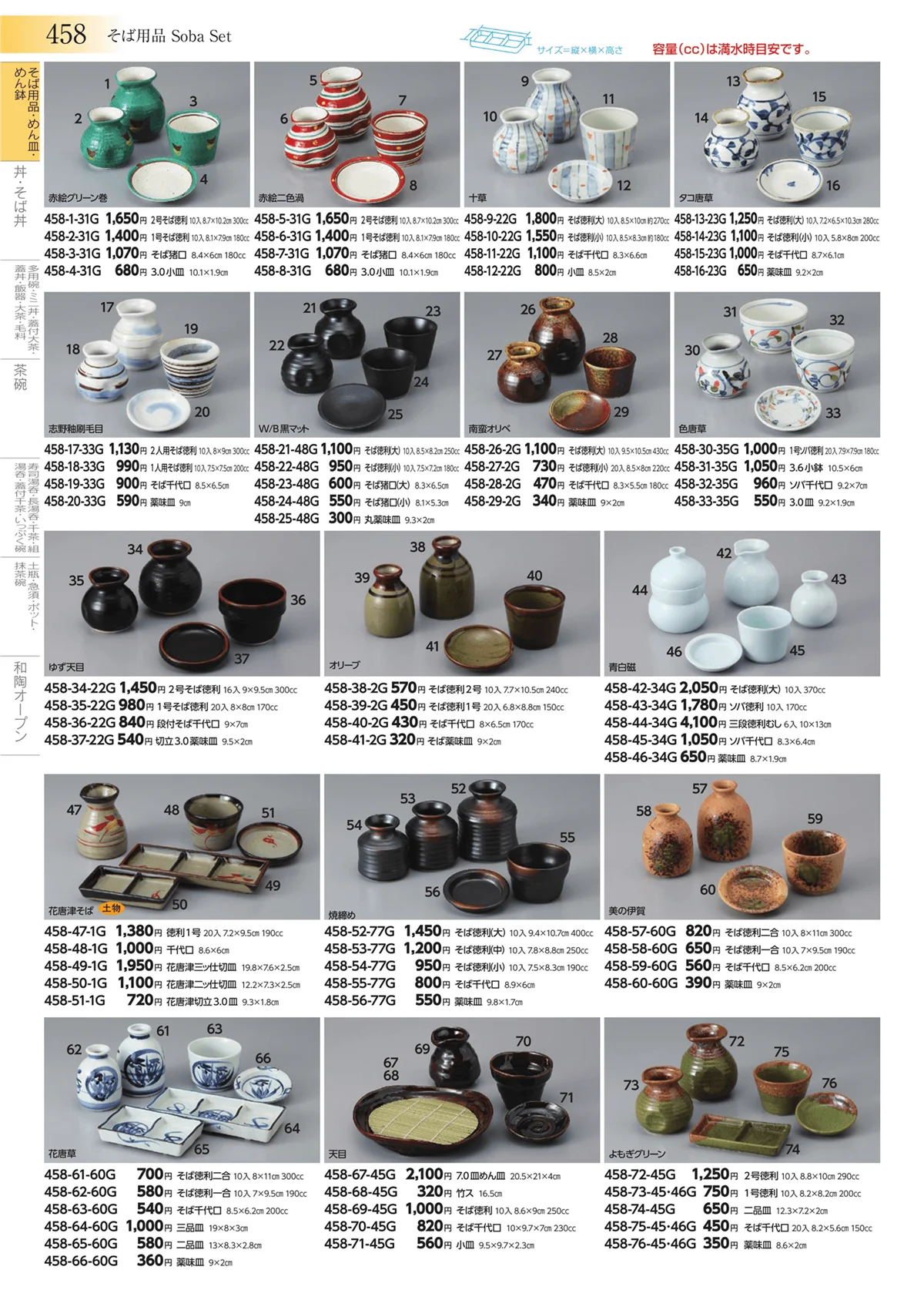 みやび街道vol.3・ページ番号458・そば用品・めん皿・めん鉢