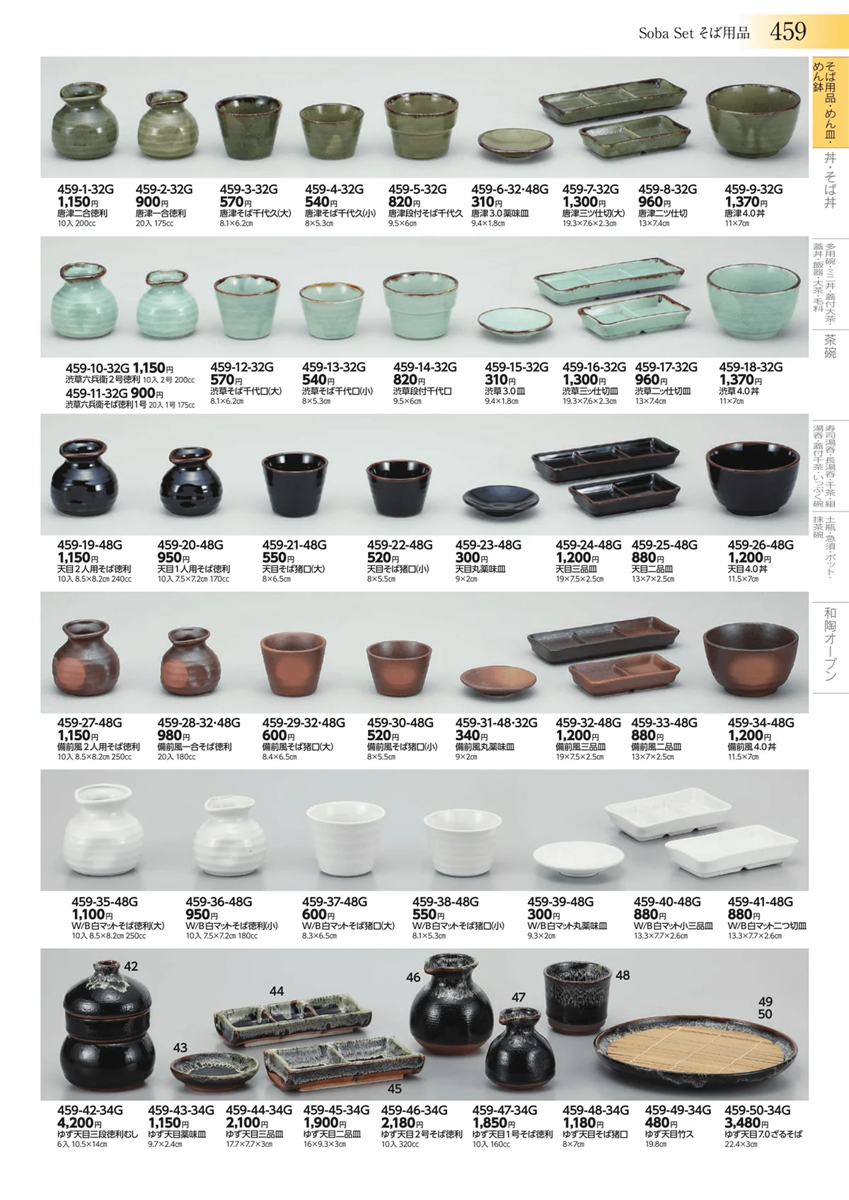 みやび街道vol.3・ページ番号459・そば用品・めん皿・めん鉢