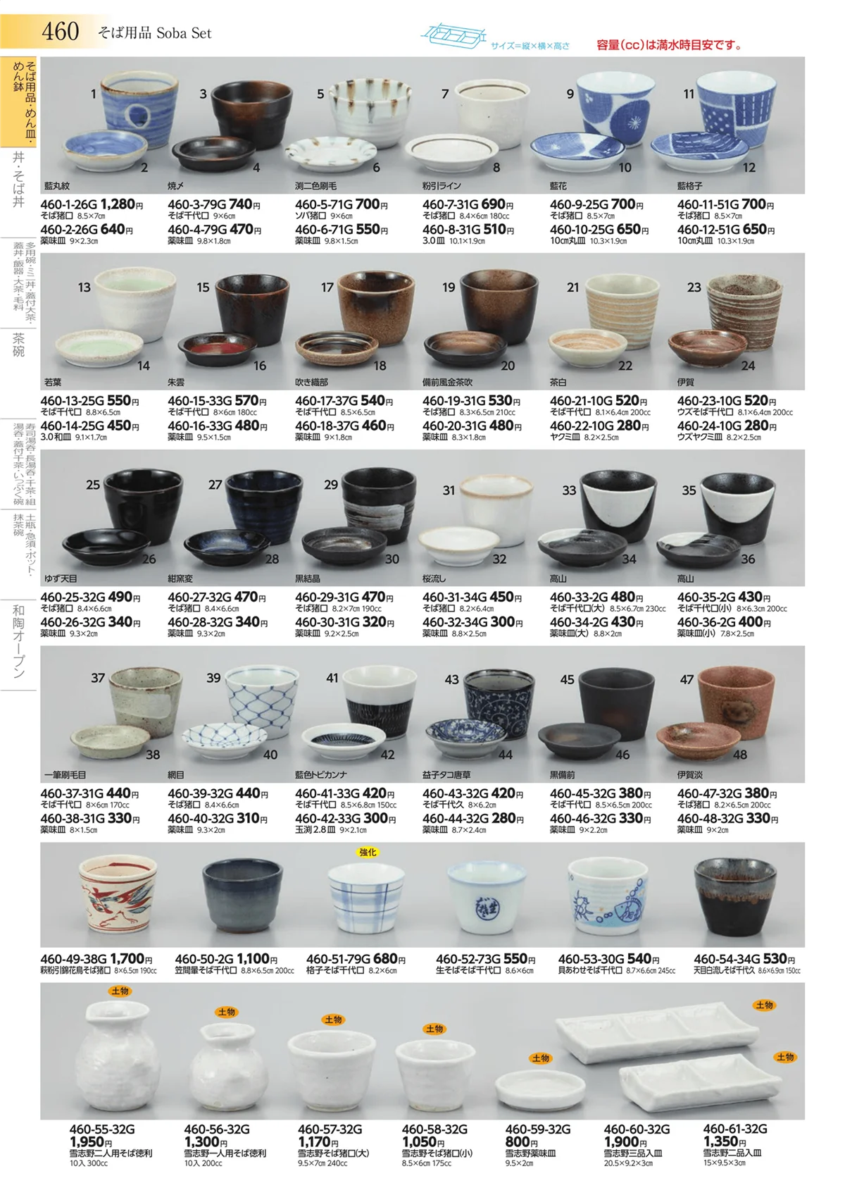 みやび街道vol.3・ページ番号460・そば用品・めん皿・めん鉢