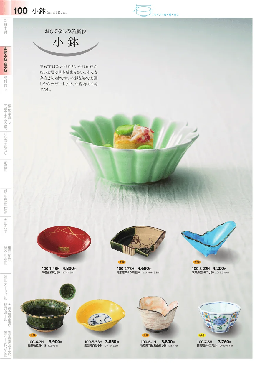 中鉢・小鉢 ページ100