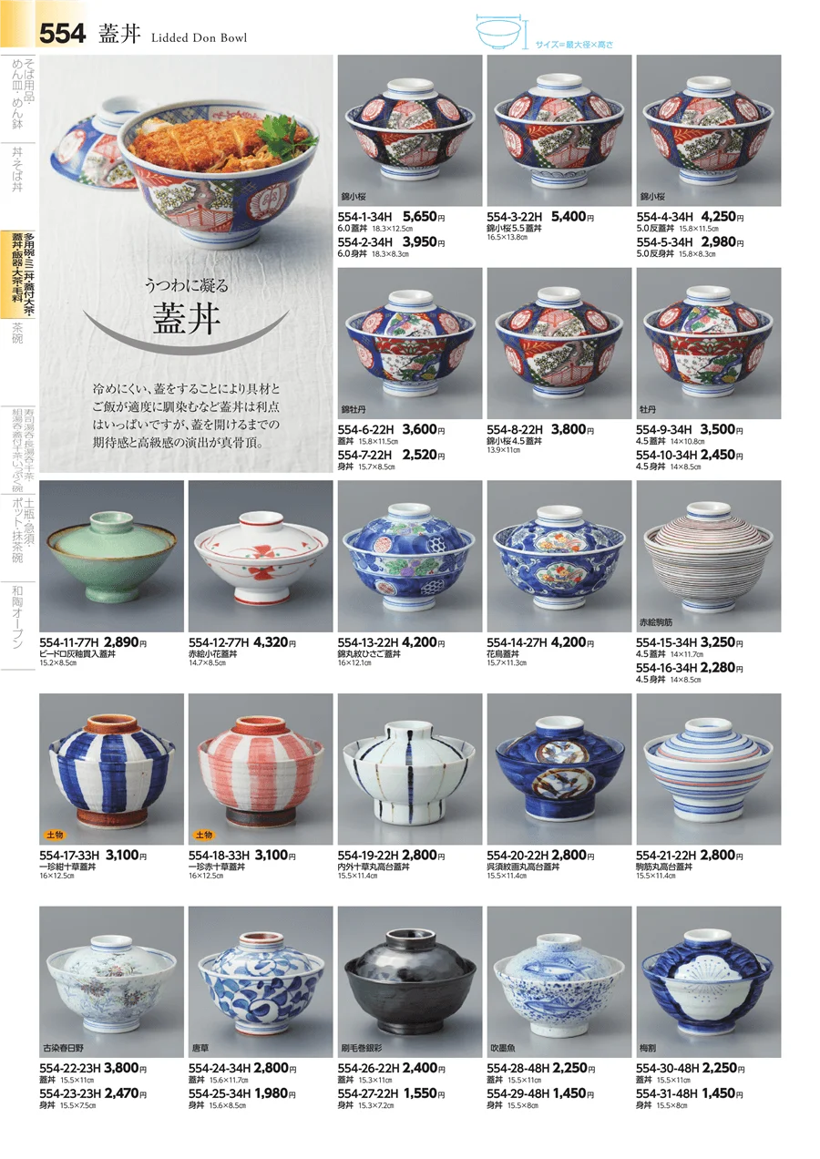 飯碗・多用碗 ページ554