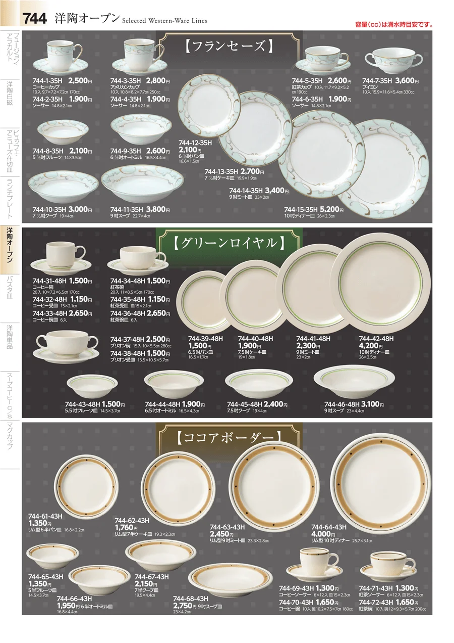 洋食器シリーズ ページ744