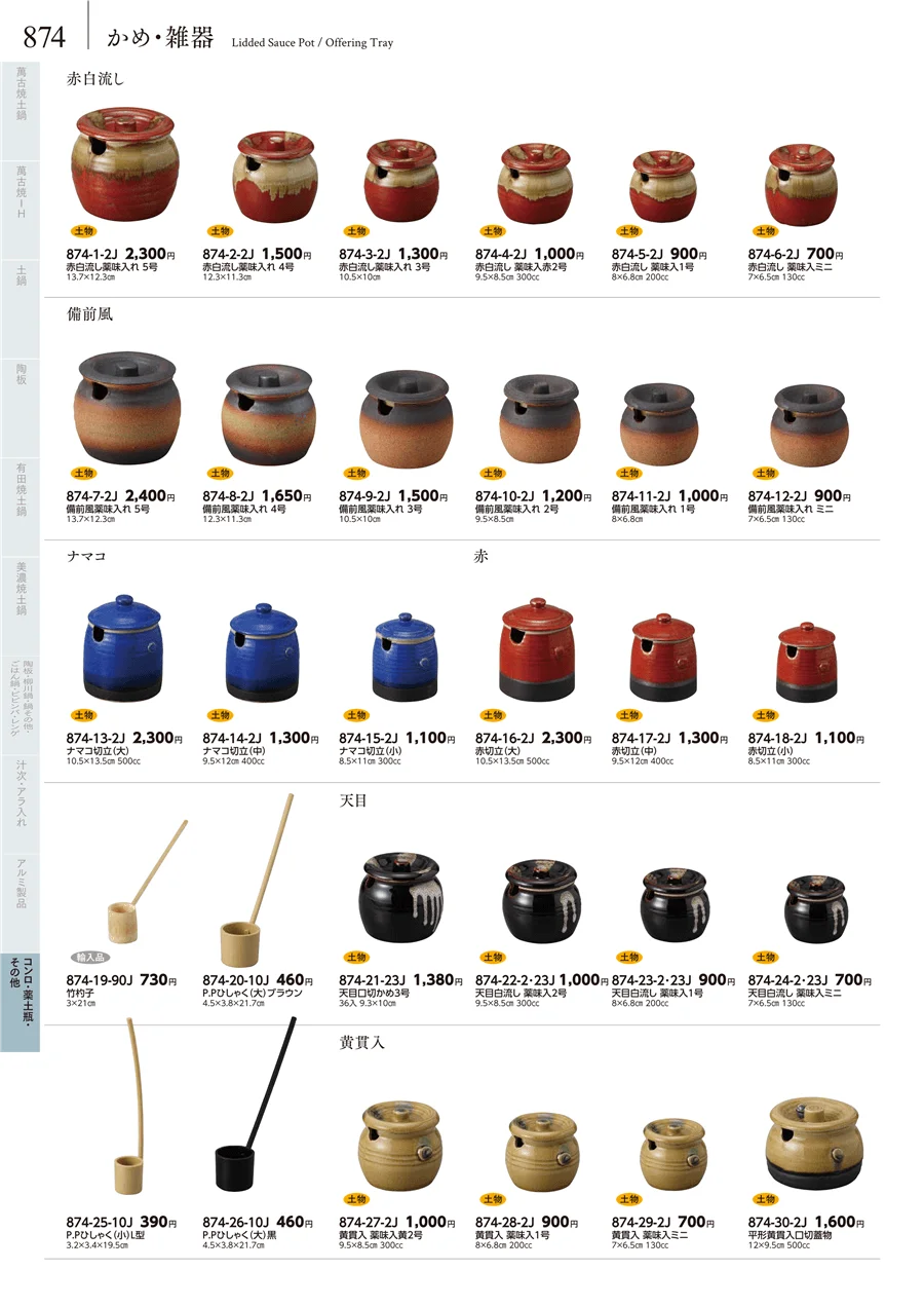かめ・雑器 ページ874