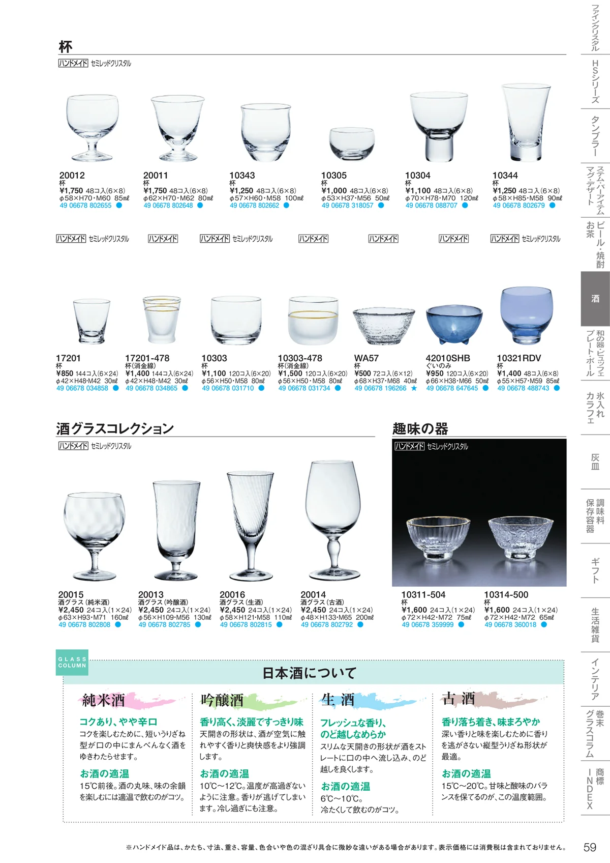 東洋佐々木ガラス2020・ページ番号59・酒