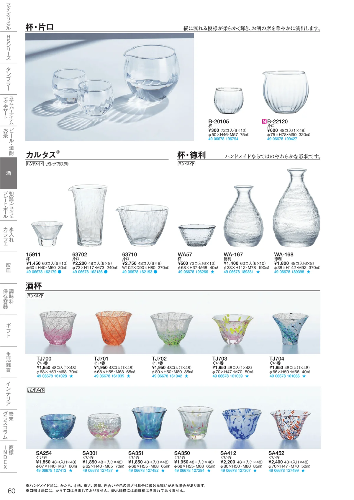 東洋佐々木ガラス2020・ページ番号60・酒