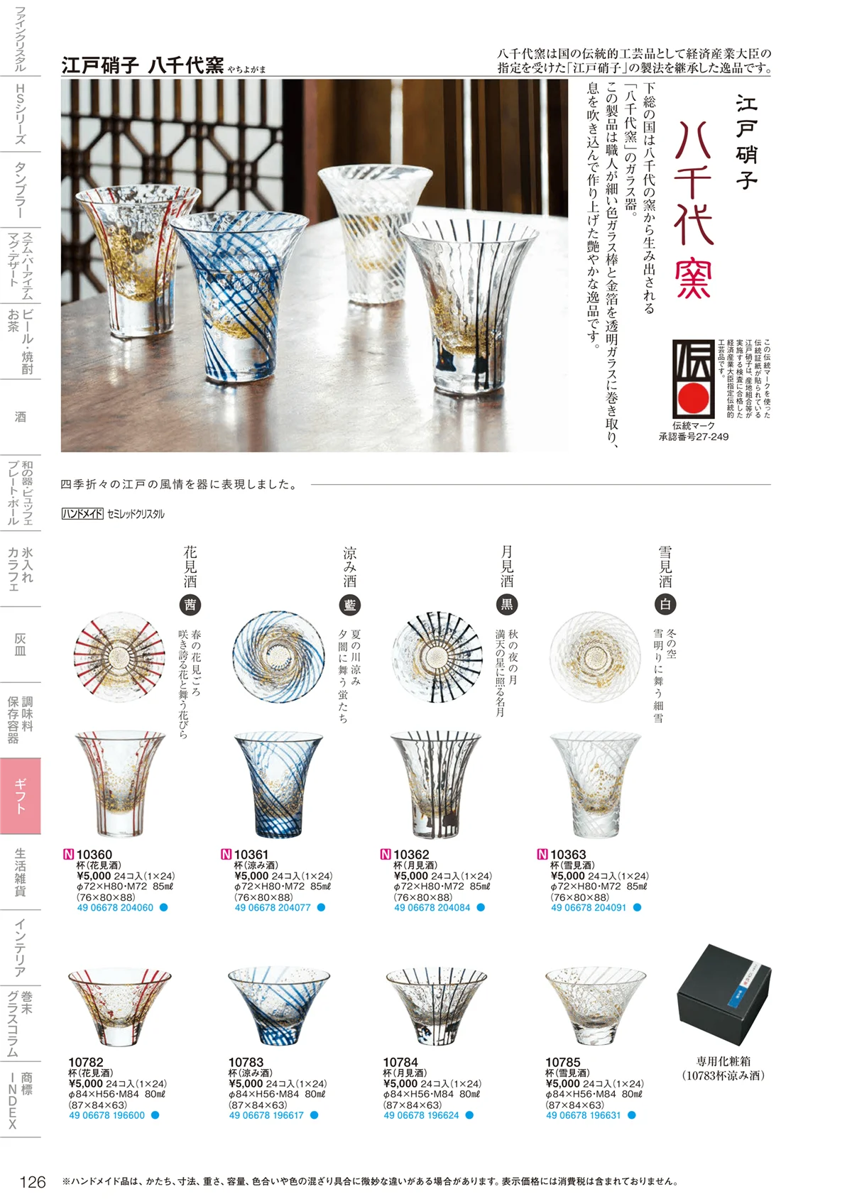 東洋佐々木ガラス2021・ページ番号126・ギフト