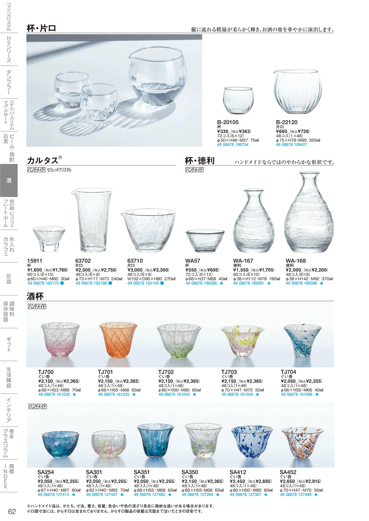 東洋佐々木ガラス2022・ページ番号62・酒