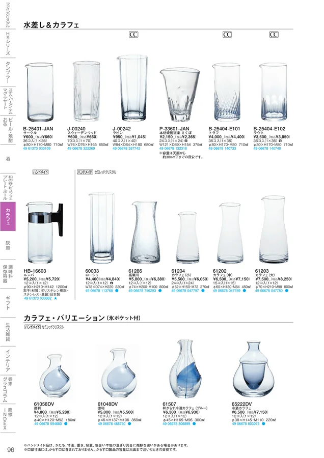 氷入れ・カラフェ ページ96