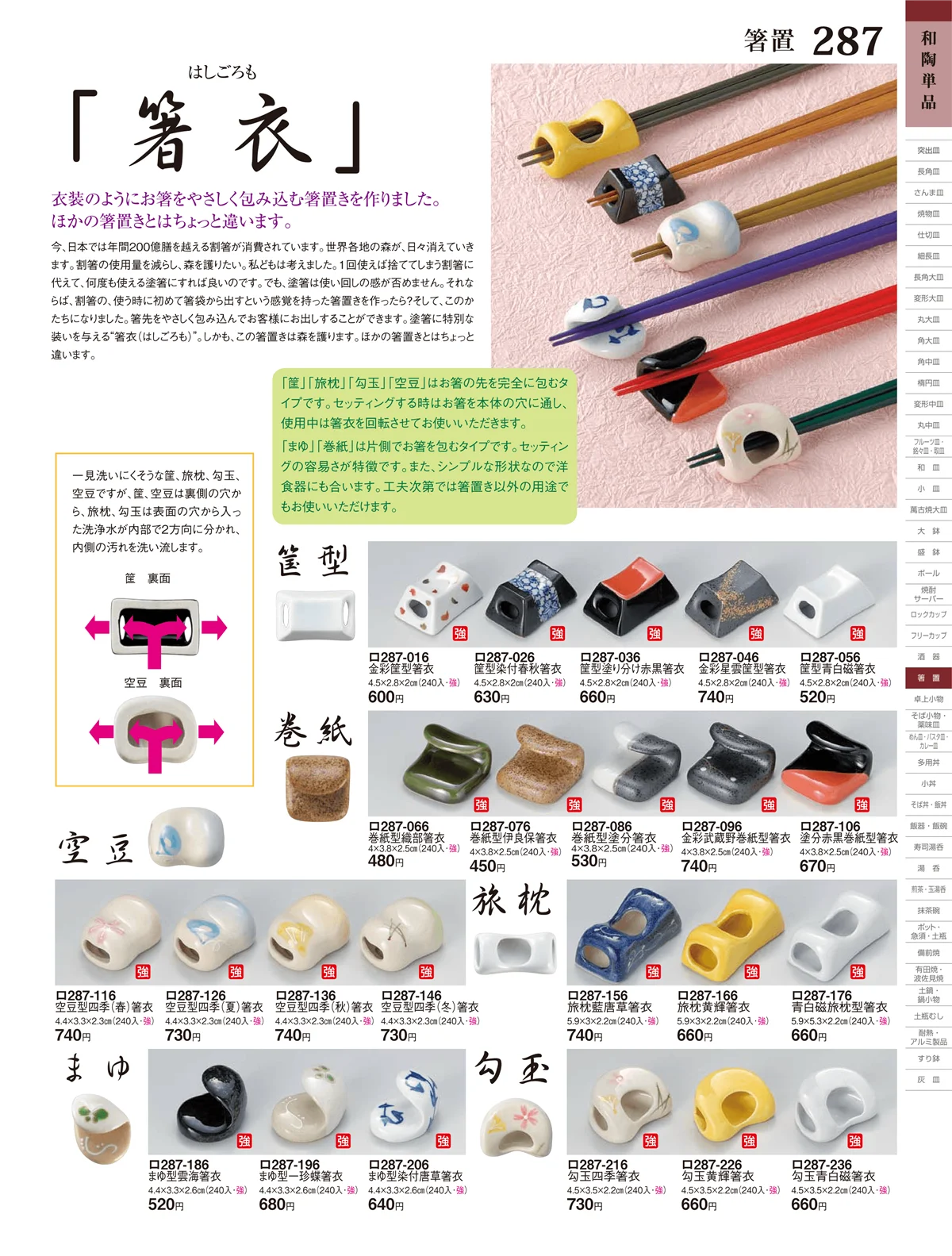 ときわ・ページ番号287・箸置