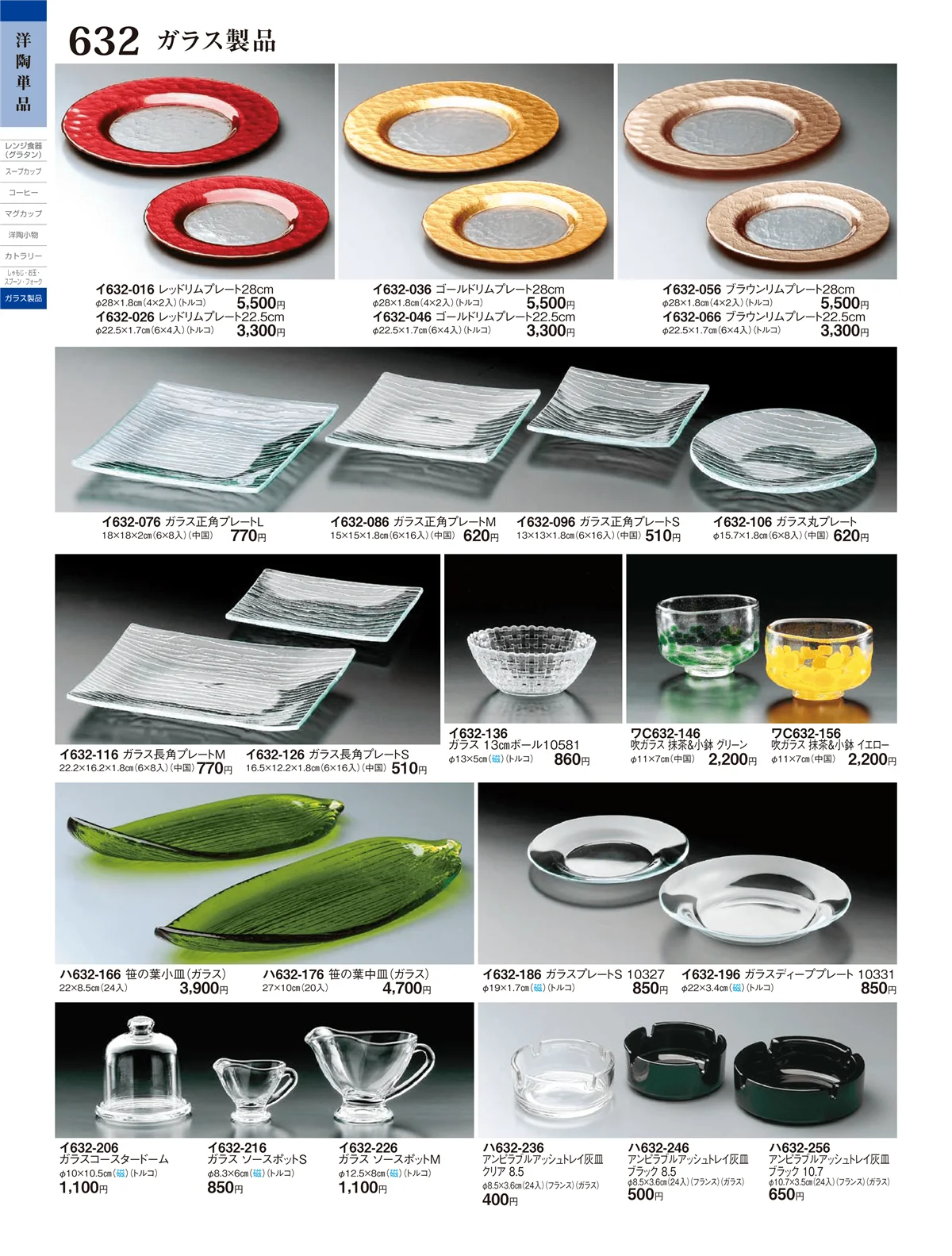 ときわ・ページ番号632・ガラス製品