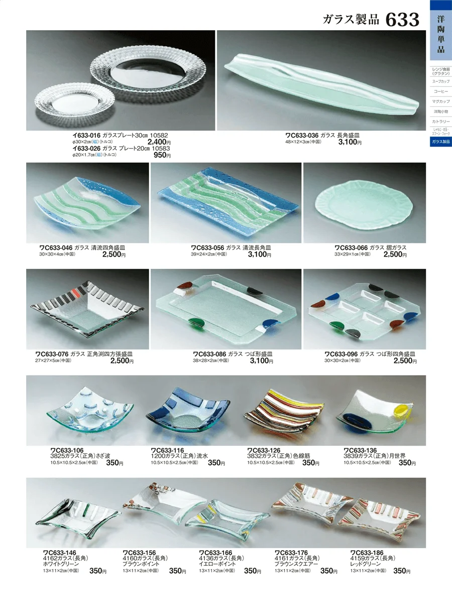ガラス製品 ページ633