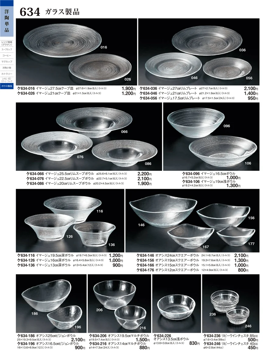 ガラス製品 ページ634
