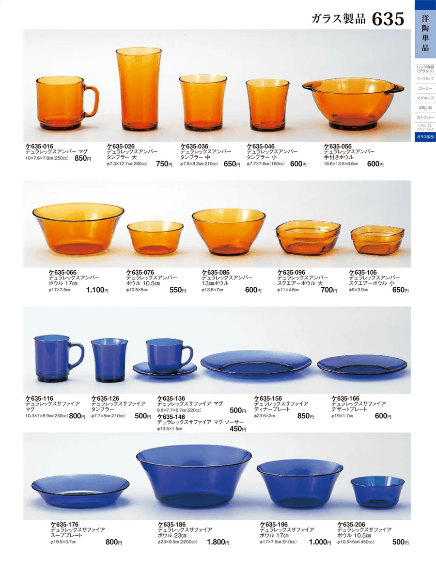 ガラス製品 ページ635