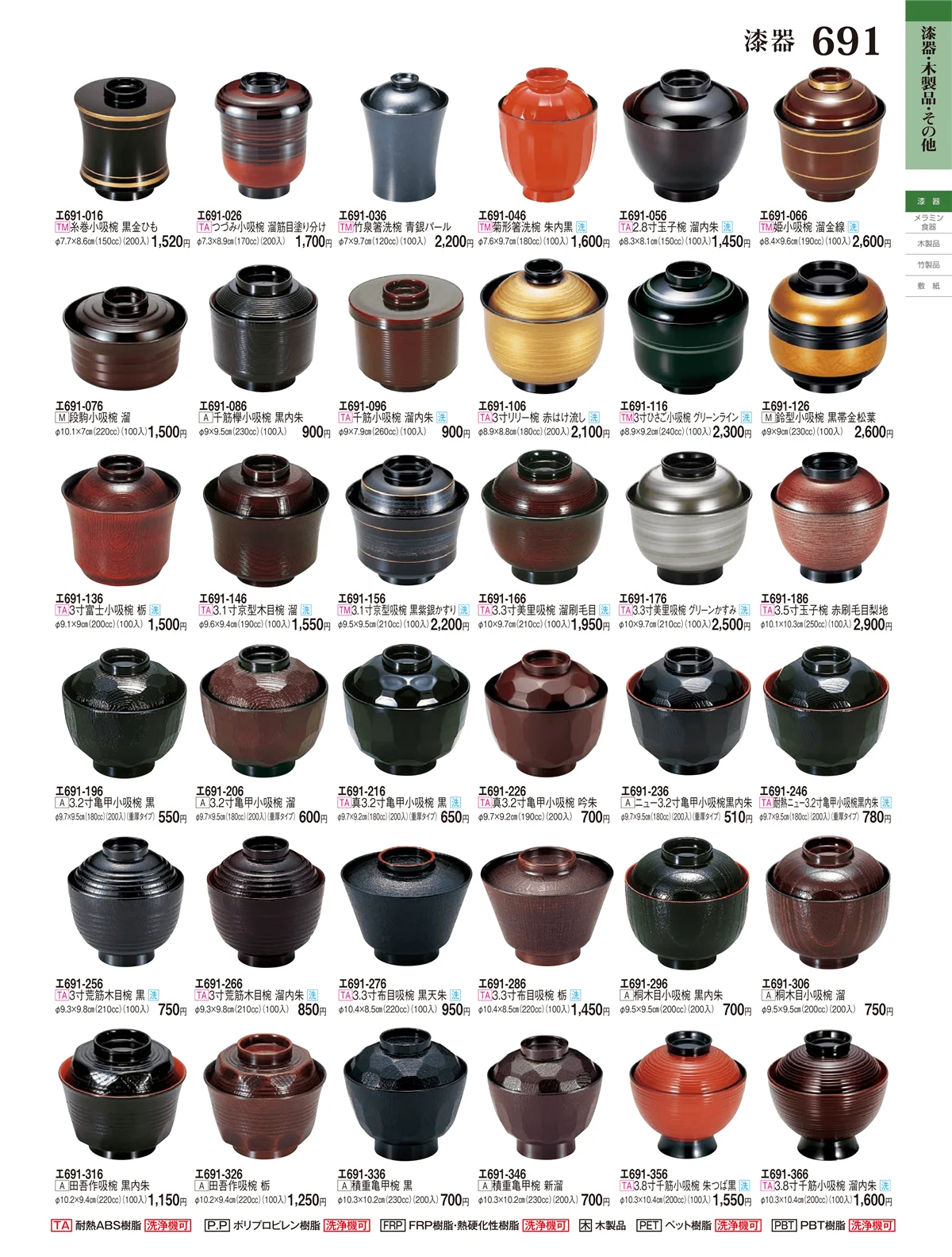 ときわ・ページ番号691・漆器