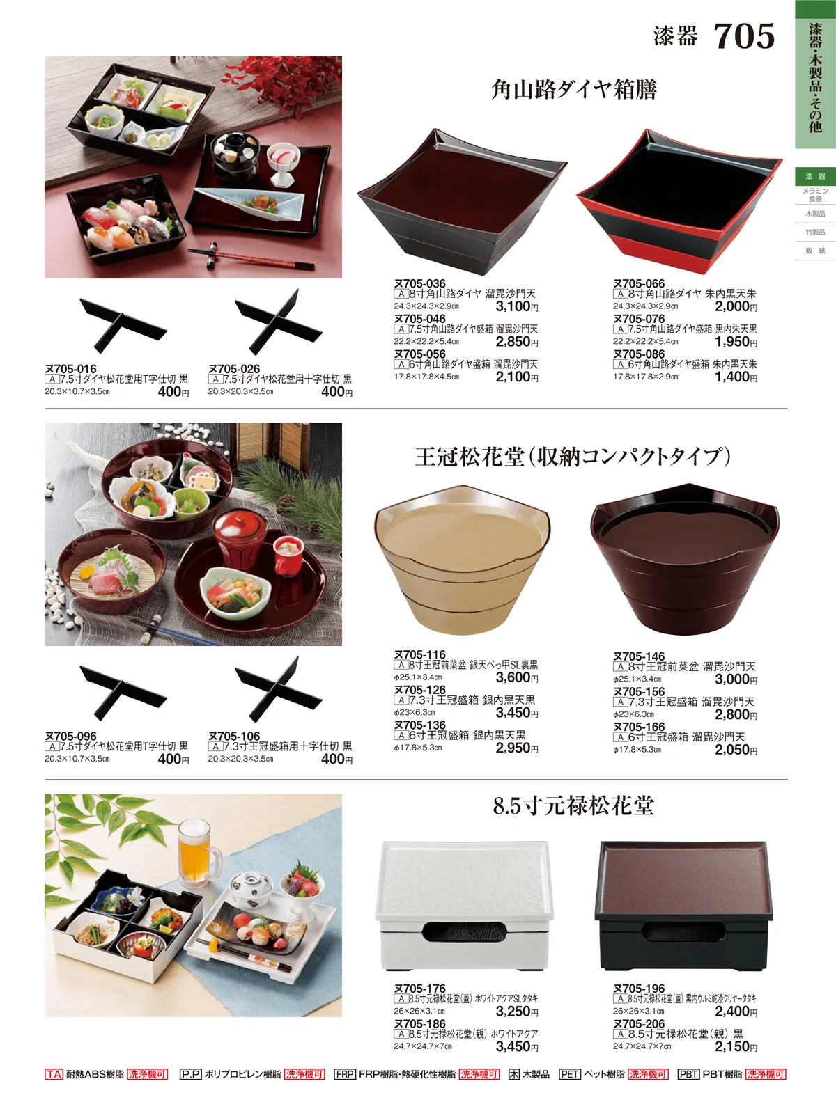 ときわ・ページ番号705・漆器