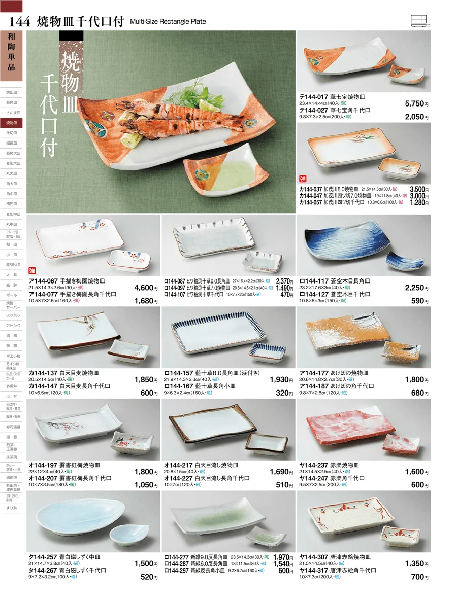 焼物皿千代口付 ページ144