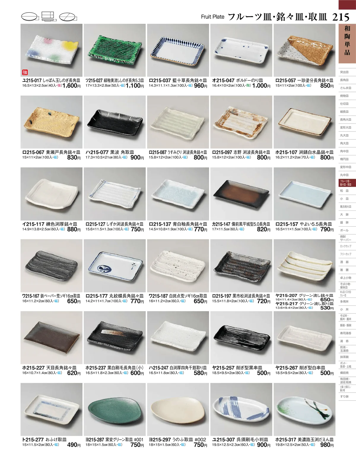 ときわvol.27・ページ番号215・フルーツ皿・銘々皿・取皿