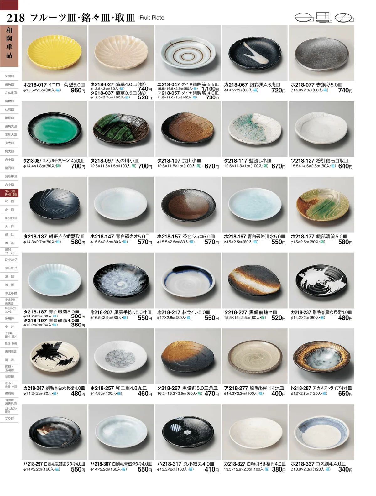 ときわvol.27・ページ番号218・フルーツ皿・銘々皿・取皿