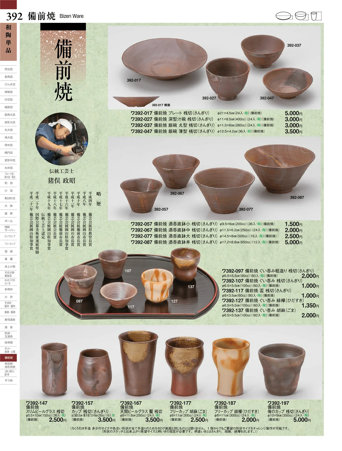 ときわvol.27・ページ番号392・備前焼