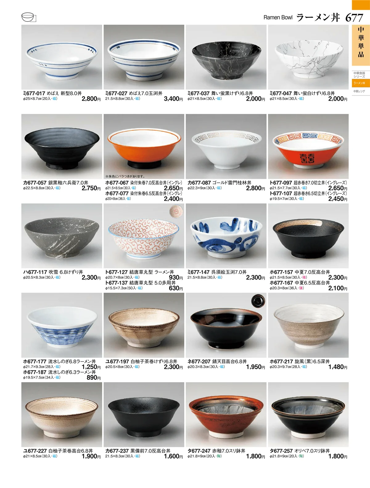 ときわvol.27・ページ番号677・中華単品
