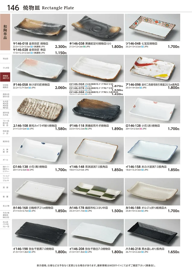焼物皿 ページ146