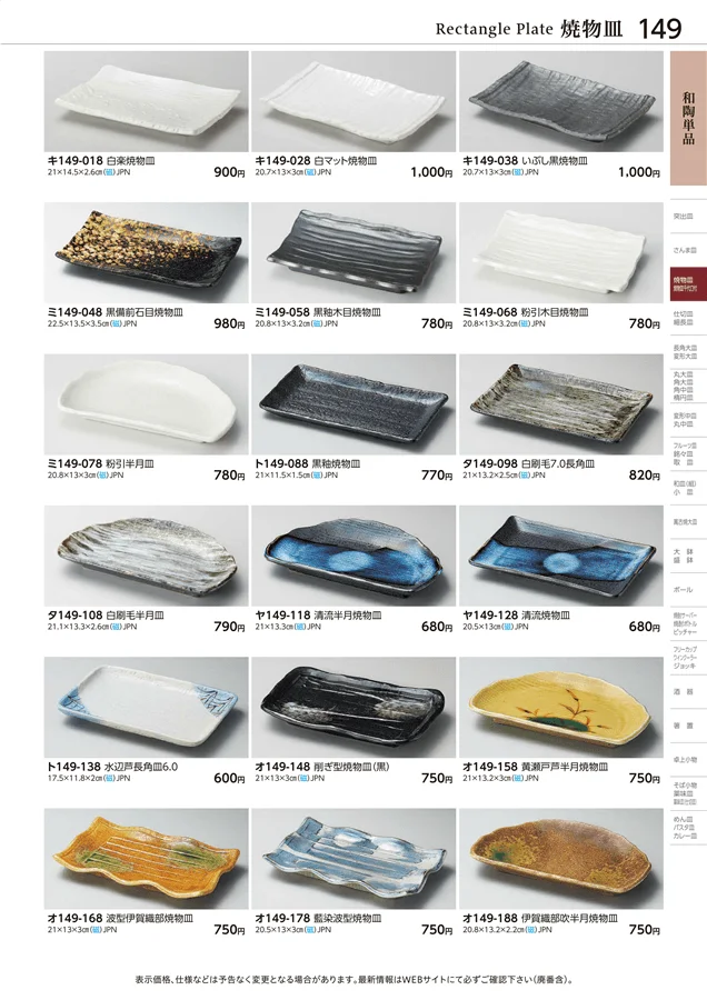 焼物皿 ページ149