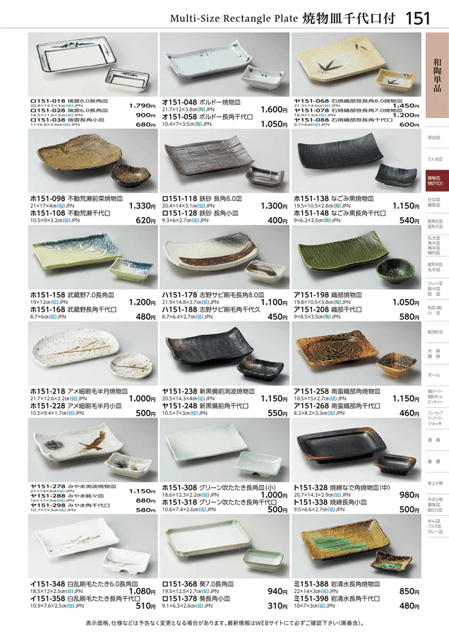 焼物皿 千代口付 ページ151